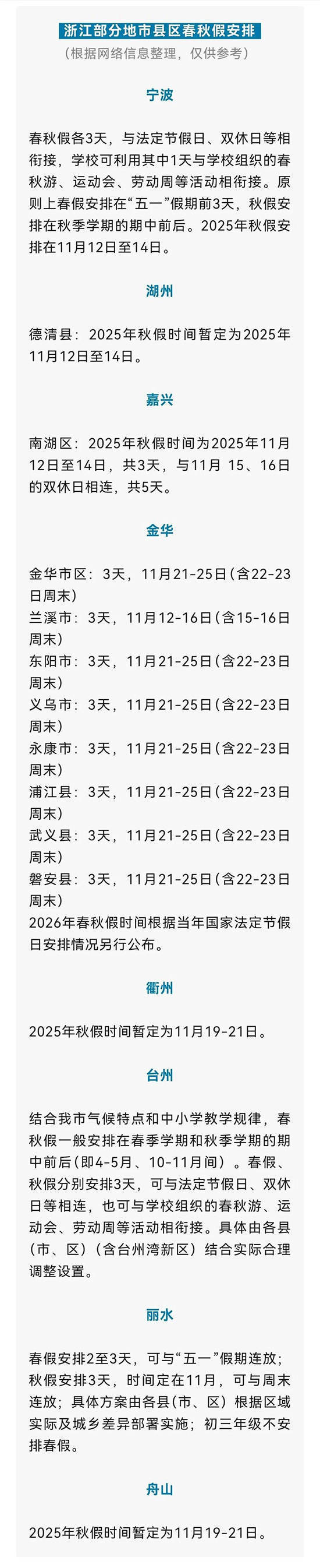 全国首个<strong></p>
<p>原油户</strong>！浙江全省推行中小学春秋假