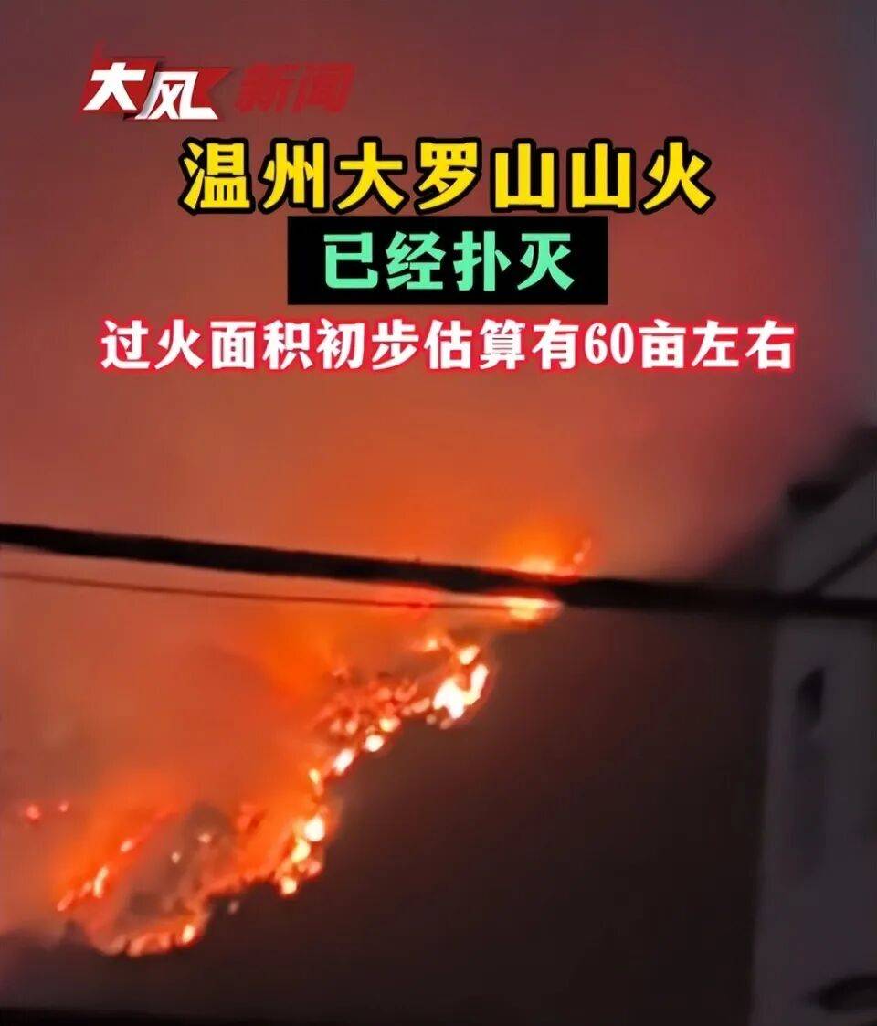 温州大罗山发生火情<strong></p>
<p>证券分析师陈建平</strong>,“火势很大,一直持续到晚上”, 应急管理局:无人员伤亡,原因正在调查中